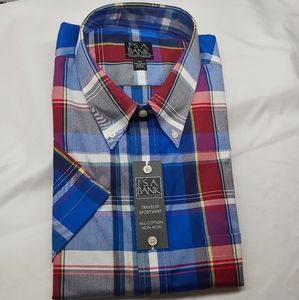 NWT JOS A. BANK Travelers Sportshirt Short Sleeve